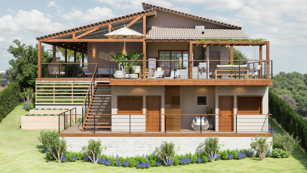 k2-casa-jaboticatubas-externa Área externa de casa em Jaboticatubas - K2 Arquitetura